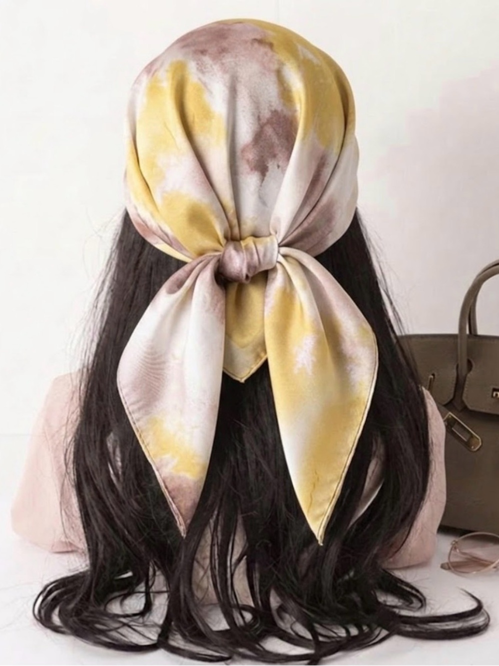 Luxurious  Scarf in Yellow and Cream